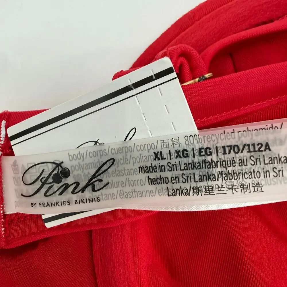 Frankies Bikinis x Victorias Secret Pink Bikini Top Size XL Underwire Swim NWT